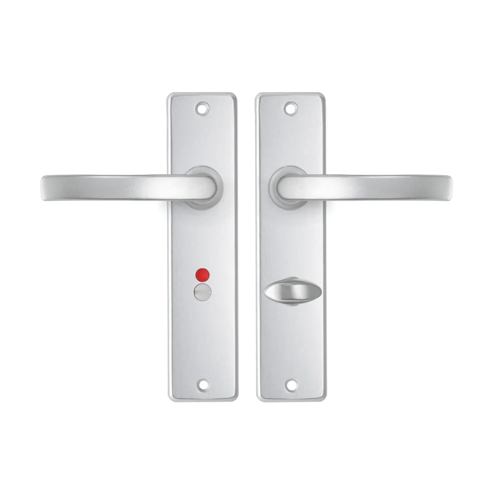 AXA | Binnendeurbeslag | Edge Kruk | Blok | Toilet | 63-8 | Aluminium