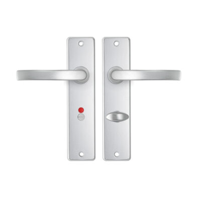 AXA | Binnendeurbeslag | Edge Kruk | Blok | Toilet | 63-8 | Aluminium