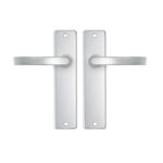 AXA | Binnendeurbeslag | Edge Kruk | Blok | Aluminium