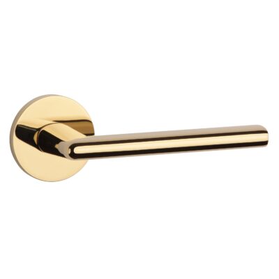 Aprile Massieve Deurkruk Kalmia Goud Gepolijst PVD Op Rond Rozet