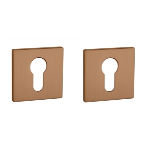 Aprile | Prestige Profielcilinder Rozet | 52x52x5mm | Koper Mat PVD