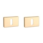 Aprile | Premium Sleutelrozet | 50x33x7mm | Rechthoekig | Goud gepolijst