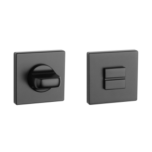 Aprile | Premium WC Garnituur Roze | 52x52x7mm | Zwart