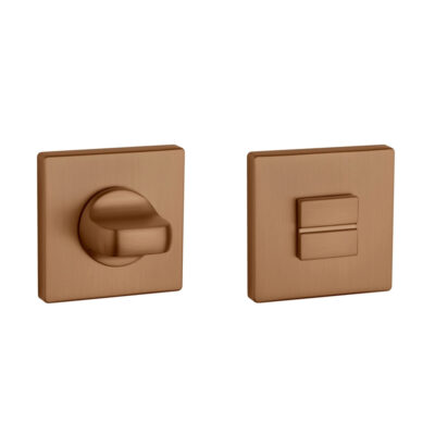 Aprile Premium WC garnituur rozet 52x52x7mm mat koper PVD Toilet Rozet