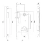 aprile magneetslot 2867 sleutelgat asmaat 90mm afg 2