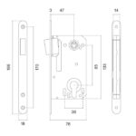 aprile mat wit magneetslot 2868 cilindergat asmaat 2