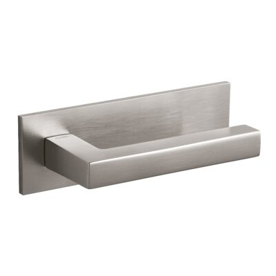 Olivari | Deurkruk ABC op horizontaal schild | RVS mat titaan PVD