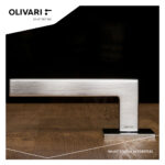 OLIVARI DEURKRUK ABC OP ROZET RVS MAT TITAAN PVD4