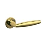 Olivari | Deurkruk Aurelia op rozet | Messing titaan PVD