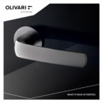 OLIVARI DEURKRUK DIVA OP ROZET CHROOM MAT 3