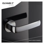 OLIVARI DEURKRUK DIVA OP ROZET CHROOM MAT 4