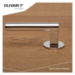 OLIVARI DEURKRUK EUCLIDE OP ROZET CHROOM2