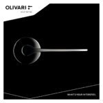 OLIVARI DEURKRUK LAMA L OP ROZET ANTRACIET MAT TITAAN PVD2