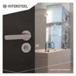 OLIVARI DEURKRUK LINK OP ROZET ANTRACIET MAT TITAAN PVD1