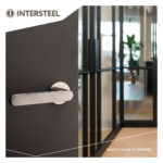 OLIVARI DEURKRUK LINK OP ROZET ANTRACIET MAT TITAAN PVD3