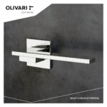 OLIVARI DEURKRUK LIVING OP ROZET CHROOM2