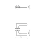 OLIVARI DEURKRUK LOTUS OP ROZET CHROOM1