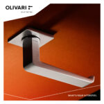 OLIVARI DEURKRUK MILANO Q OP ROZET RVS MAT TITAAN PVD3