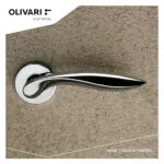 OLIVARI DEURKRUK ONDA OP ROZET CHROOM1