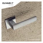 OLIVARI DEURKRUK PLANET Q OP ROZET CHROOM MAT2