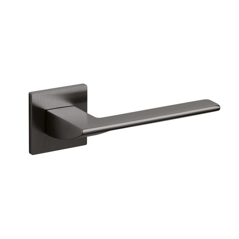 Olivari | Deurkruk Trend op rozet | Antraciet titaan PVD