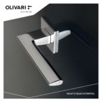 OLIVARI DEURKRUK TREND OP ROZET CHROOM2