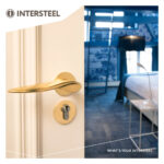 OLIVARI DEURKRUK WIND OP ROZET MESSING TITAAN PVD3