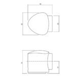 OLIVARI DEURSTOP VICTOR CHROOM MAT1
