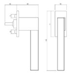OLIVARI RAAMKRUK ICE CUBE CHROOM TRANSPARANT1