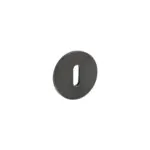 Olivari | Rozet rond met sleutelgat | Antraciet mat titaan PVD