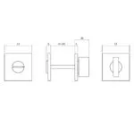 OLIVARI ROZET TOILET BADKAMERSLUITING VIERKANT CHROOM1