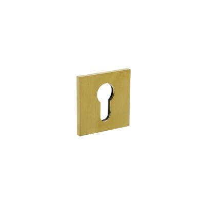 Olivari | Rozet met profielcilindergat | Vierkant | Mat titaan PVD