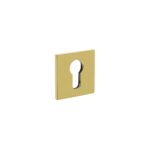 Olivari | Rozet met profielcilindergat | Vierkant | Messing titaan PVD