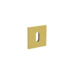 Olivari | Rozet met sleutelgat | Vierkant | Messing titaan PVD