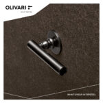 Olivari deurkruk Dolce Vita op rozet antraciet titaan PVD1