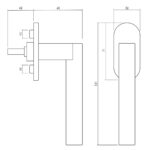 Olivari raamkruk Euclide chroom1