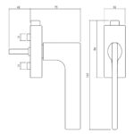 Olivari raamkruk Lotus Q afsluitbaar antraciet mat titaan PVD1