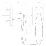 Olivari raamkruk Onda messing titaan PVD1