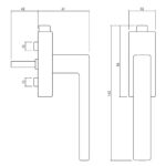 Olivari raamkruk Planet Q afsluitbaar antraciet mat titaan PVD1