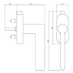 Olivari raamkruk Tecno afsluitbaar nikkel mat titaan PVD1