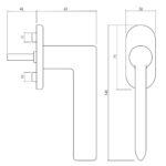 Olivari raamkruk Tecno chroom1