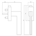 Olivari raamkruk Trend afsluitbaar chroom1