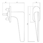 Olivari raamkruk Twist chroom mat1