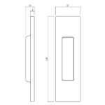 Olivari schuifdeurkom Siro messing titaan PVD1