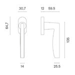 enger klamka okienna LUNA