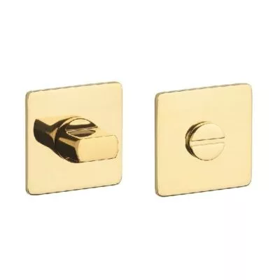 STERK | WC garnituur KVADRAT 1712 | Ultra dun | 3mm | Vierkant | Goud gepolijst PVD