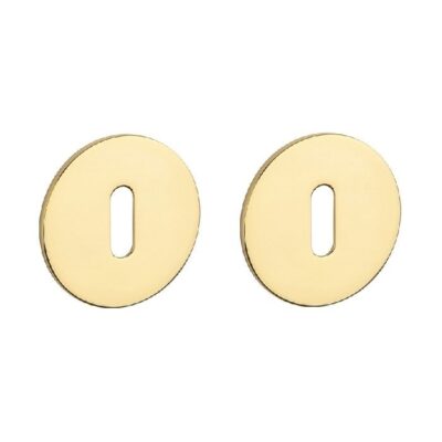 STERK | Sleutelplaatjes OVAL 1710 | Ultra dun | 3mm | Rond | Goud gepolijst PVD