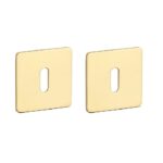 STERK | Sleutelplaatjes KVADRAT 1710 | Ultra dun | 3mm | Goud PVD