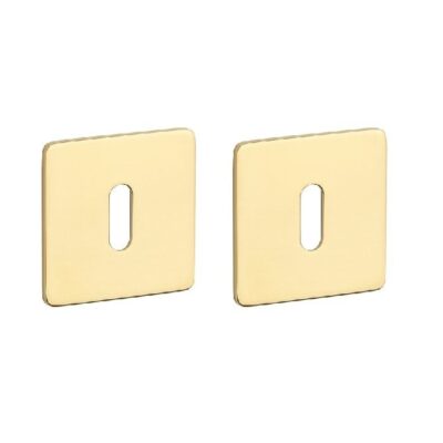 STERK | Sleutelplaatjes KVADRAT 1710 | Ultra dun | 3mm | Goud PVD