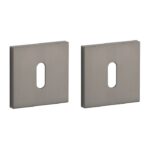 STILE | Sleutelrozetten | 53x53x7mm | Titanium